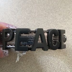 BCBGeneration Bronze Snap Leather Bracelet